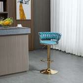 Fabric Cushioned Office Counter Stool