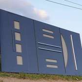 Modern heavy mettalic sliding steel gate