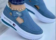 Tommy Hilfiger Ladies Sneakers Women's Slip-on Blue Shoes