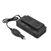 DC To AC Converter With Digital Display 2 AC Outlets 4 USB