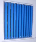 Blue office blinds..