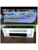Sleek tv stands with lights