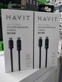 Havit USB-C to USB-C, Fast Charging Cable PD100W LED Display