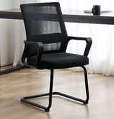 Midback Waiting Chair With Steel Chrome Base