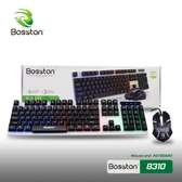 Gamin bosston keyboard and mouse.