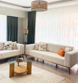 Modern 6 Seater White Sofa Set