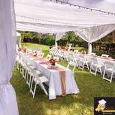 Tents, chairs, decor