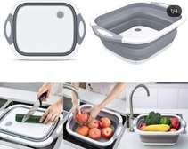 Kitchen Collapsible chopping board collander