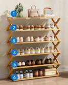FOLDABLE BAMBOO SHOE RACK