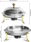 Food Warmers and Servers Round Stainless Steel Chafer