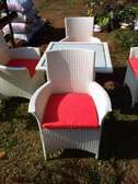 Rattan 4 seater Chairs + table