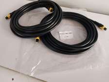 Optical Fiber Toslink Digital Audio Cable Male Black 1.5m