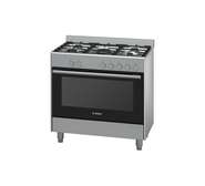 Bosch HSB734357Z Cooker 5 Gas, 90CM, Electric Oven, Silver