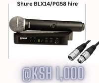 Shure BLX 14 mics for hire