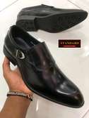 Single monk Leather Shoes