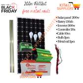 Solar fullkit 200watts with free metal rails