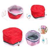 Hair Steamer Cap (Thermal cap) red and pink