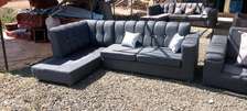 Quality modern L-shaped sofa made by hardwood