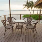 4 Seater Rattan Balcony/Outdoor Dining Set