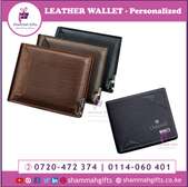 LEATHER WALLET - Personalized