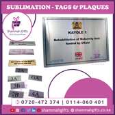 OPENING PLAQUES | ASSET TAGS | TROPHIES LABELS - Customized