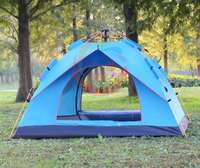 Automatic waterproof Camping Tent   3 to 4 person - Blue