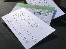 BRAILLE BUSINESS CARDS