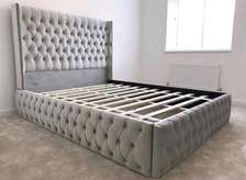 6*6 chesterfield grey bed