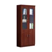 2 door mahogany file cabinet