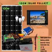 100w solar fullkit with tv 19"