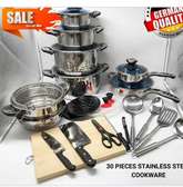 Marwa Germany 30Pcs Stainless Steel Cookware set