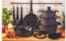 Non-Stick Cookware Set 6-Piece Black Durable