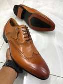 Premium John Foster Leather Brogue Mens Official Shoes Brown