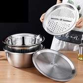 4PCS colander Stainless Steel Bowl with Lid,