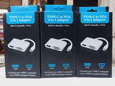 2 In 1 Type C To HDMI+VGA Converter