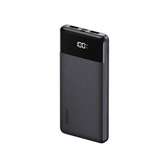 10000mAh Power-Bank With 4 Different Charging Cables - Black