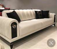 Modern 3 seater sofa in white