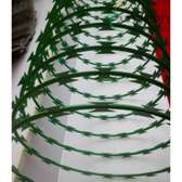 Green razor wire Double Galvanized 450mm