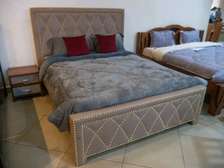 Decorated modern bed