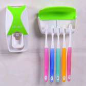 Toothpaste dispenser+5pcs toothbrush holder