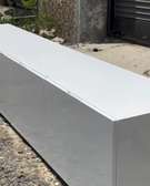 White Modern tv stand with Large Capacity Glossy Finish