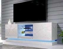 Elegant white tv stand