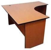 4FT Square L Shape Desk - Brown
