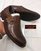 COFFEE BROWN PURE LEATHER SHOES