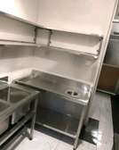Stainless steel wall shelves,sink