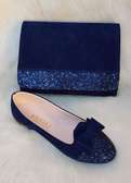 Matching clutch bag and shoes