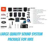 large public address systems for hire