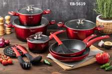 15pc Edenburg Cookware  red