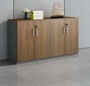 Wooden 4 Door Lockable Storage Custom Office Cabinet
