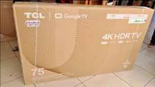 75 TCL Smart Google TV UHD 4K Frameless